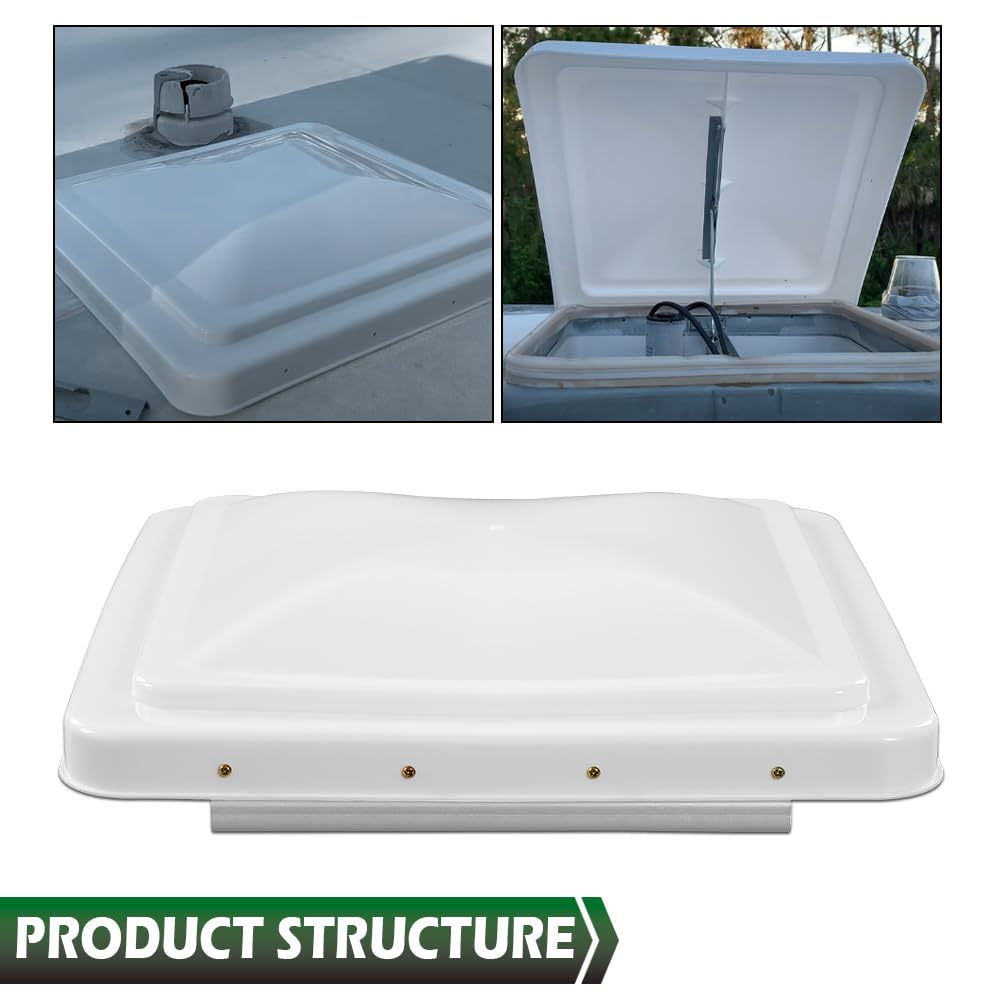 White 14" x 14" Roof Vent Cover J357900