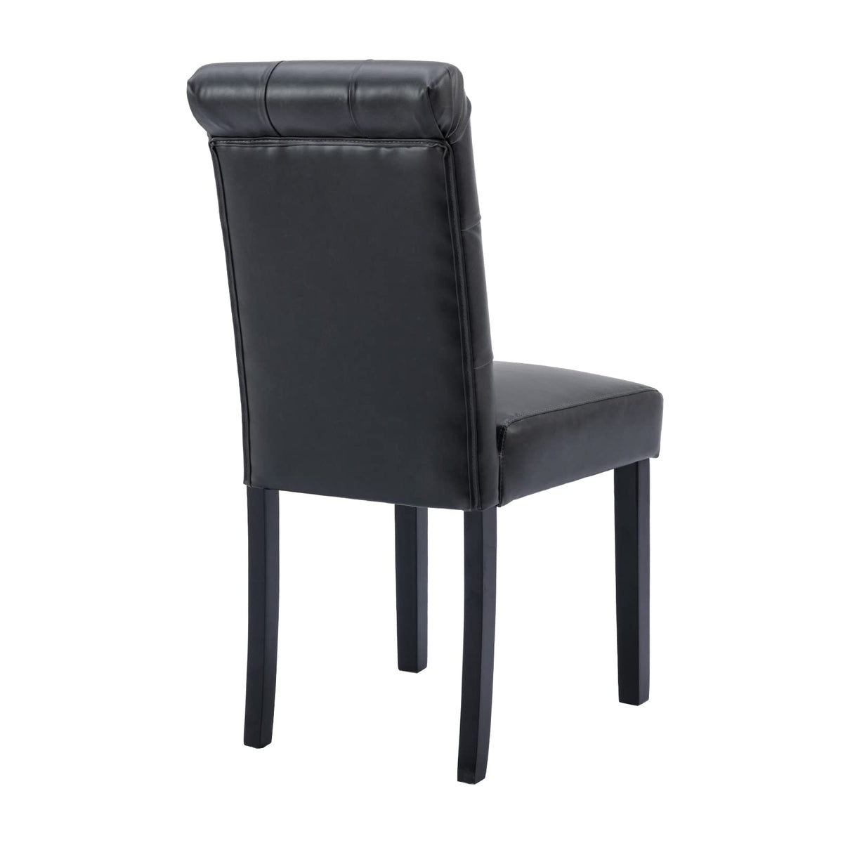Black PU Leather Upholstered Dining Chairs Set of 4 Y235002