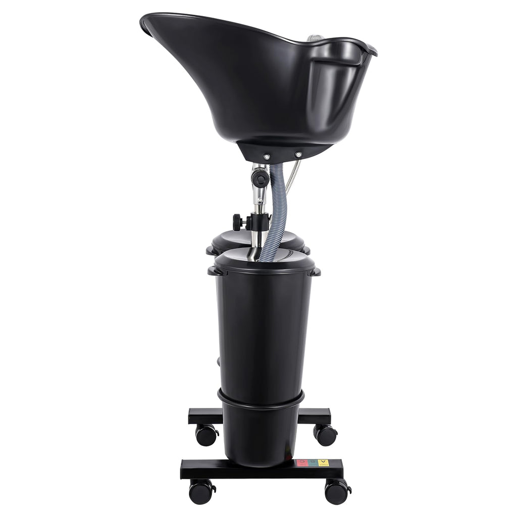 Portable Shampoo Basin with 2 Water Buckets & Electric Pump T39387