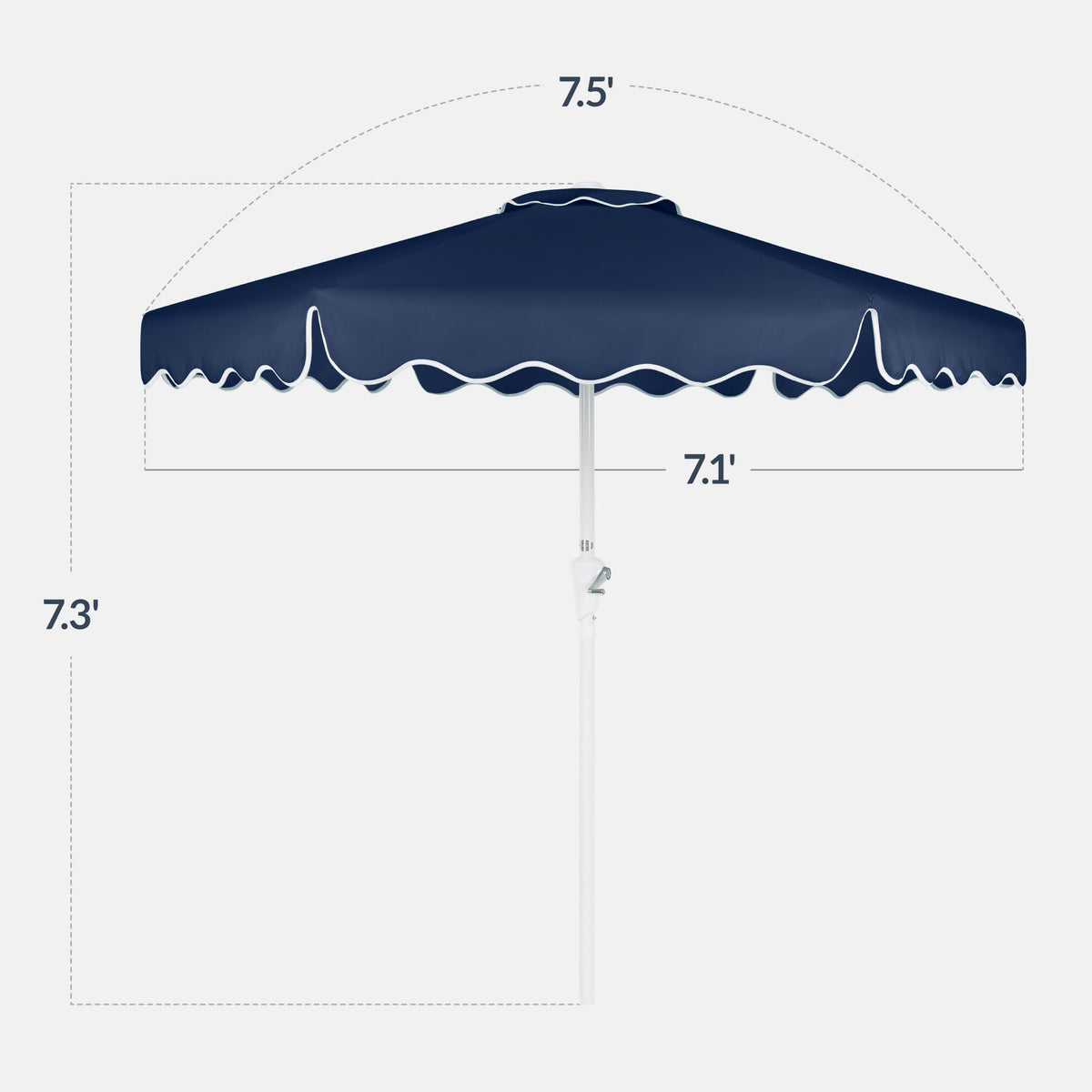 Patio Market Umbrella with Crank & Tilt J851
