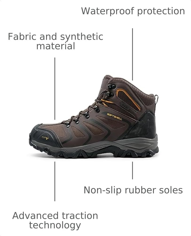 Men's Ankle High Waterproof Hiking Boots C8540