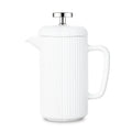 Porcelain French Press 22 fl oz Coffee Tea Maker with Stainless Steel Plunger Ivory R195377