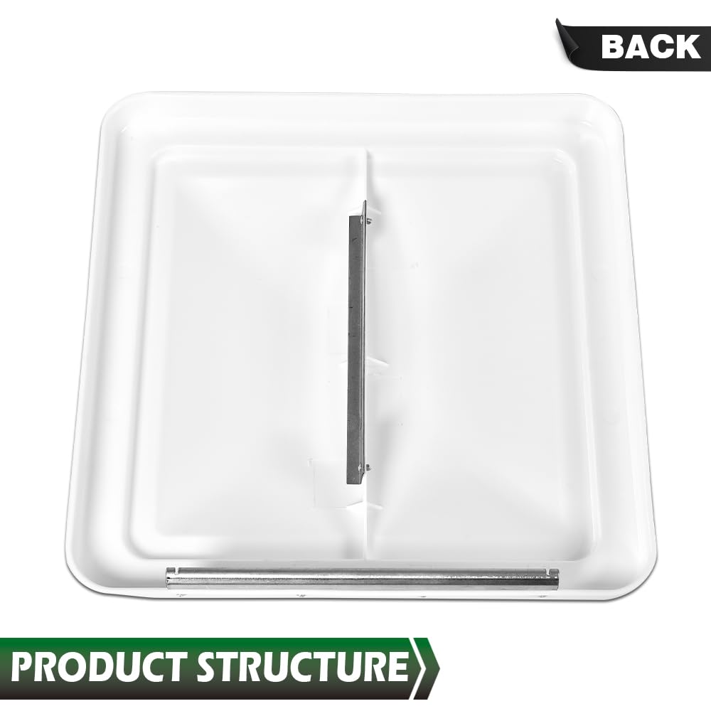 White 14" x 14" Roof Vent Cover J357900