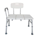 Adjustable Transfer Bench with Back & Arm H489