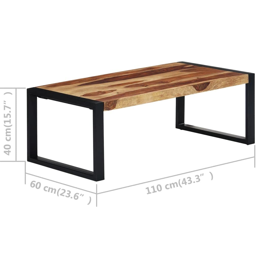 Solid Sheesham Wood Coffee Table U740400
