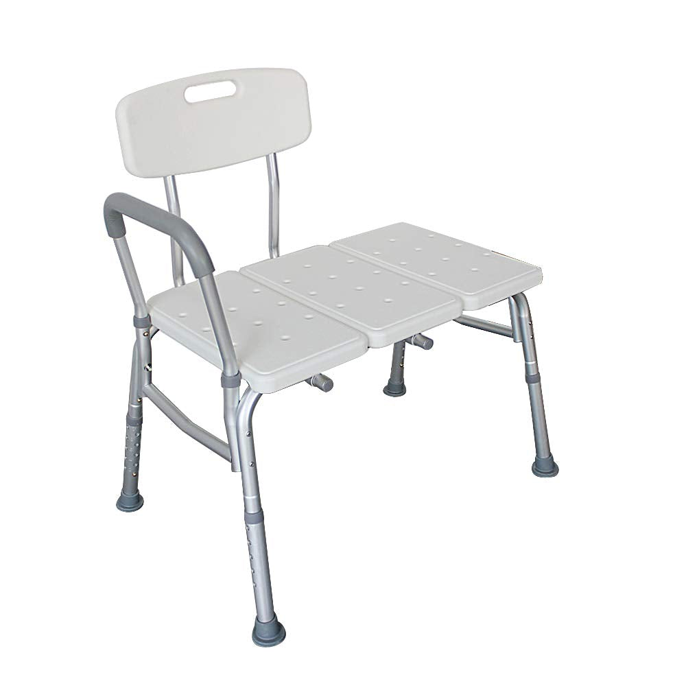 Adjustable Transfer Bench with Back & Arm H489