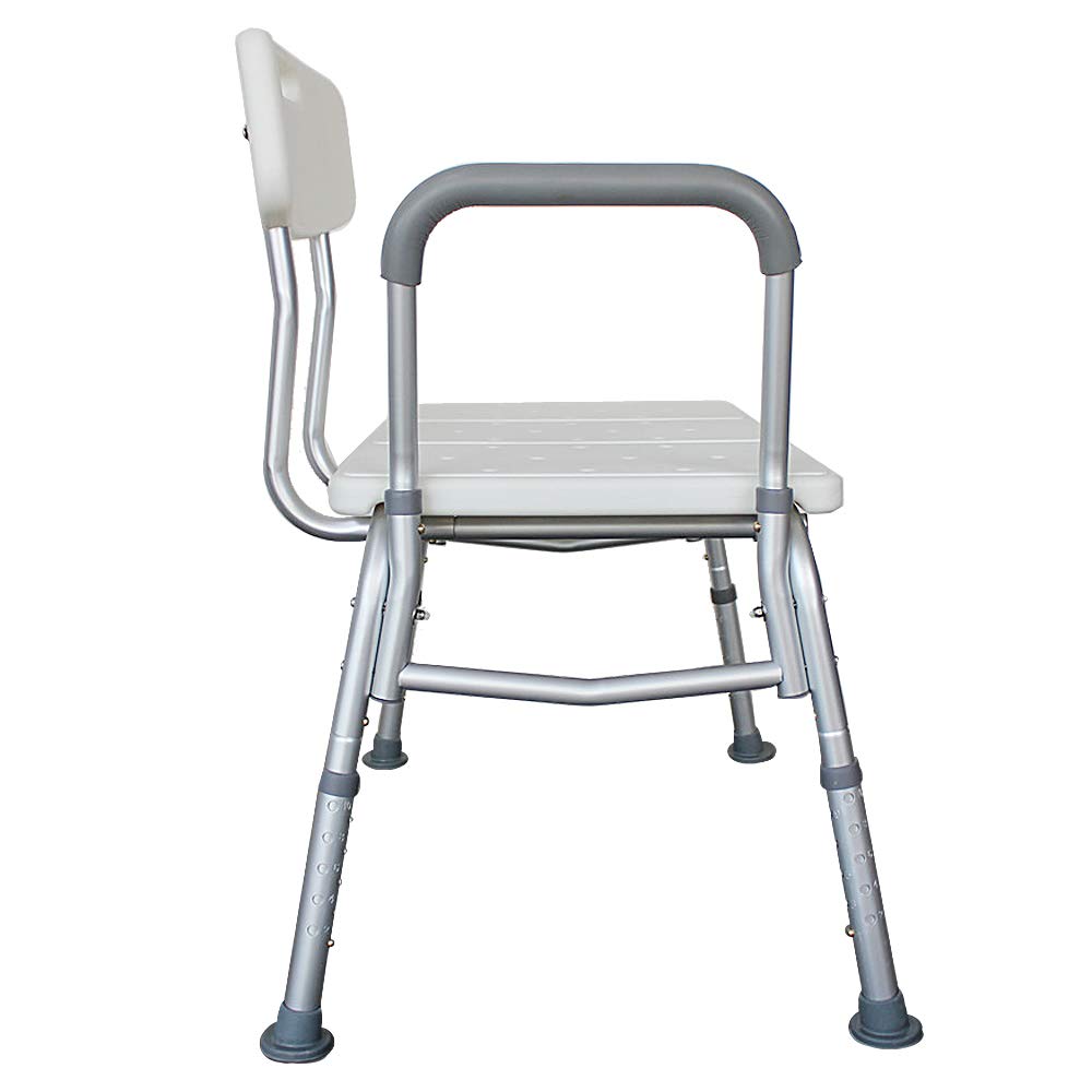 Adjustable Transfer Bench with Back & Arm H489