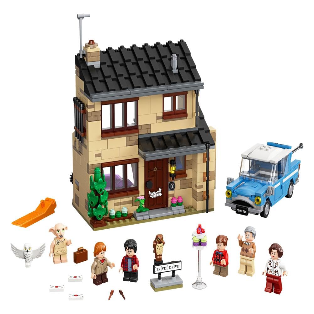 House and Flying Car Toy with Minifigures J6327