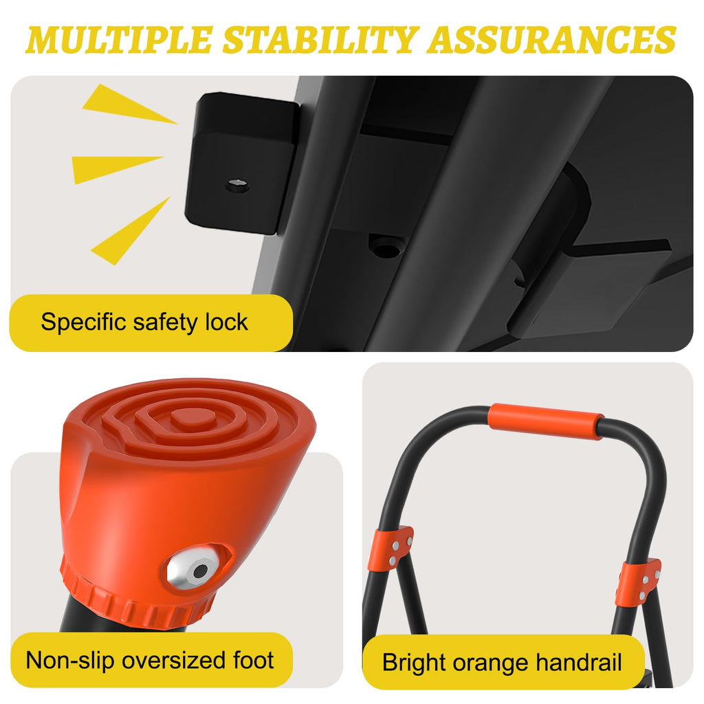 Heavy Duty 2 Step Ladder with Safety Lock Z329