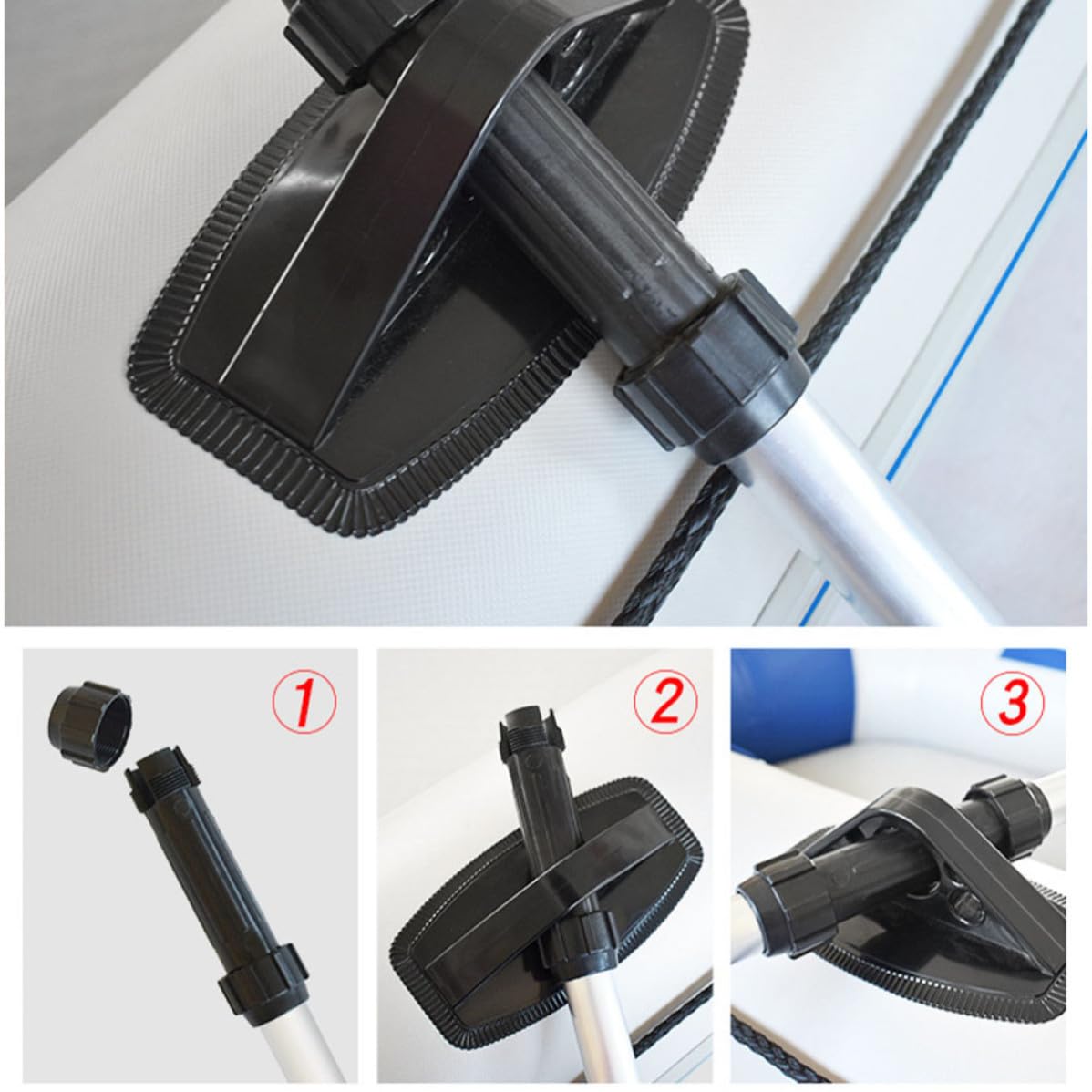 2pcs Kayak Paddle Set Aluminum Alloy Telescopic Shaft U190