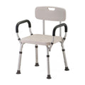 Bath Seat with Removable Arms & Back, 300 lb Capacity, Adjustable Height P864787