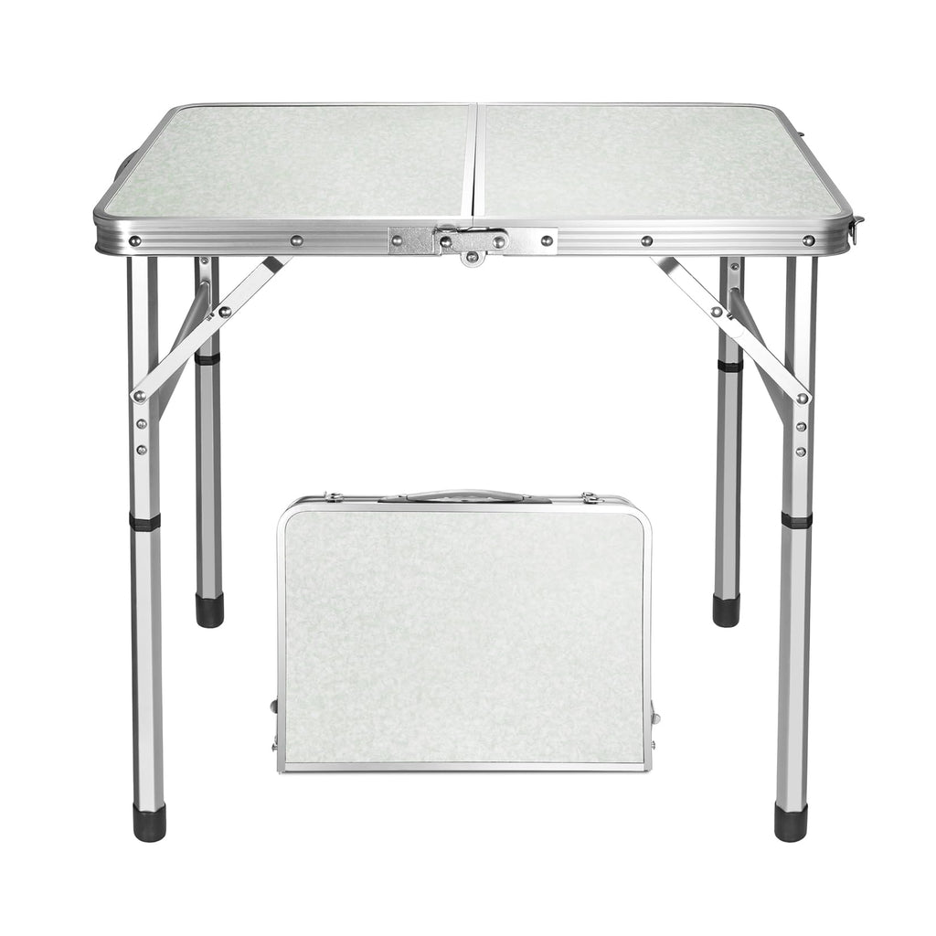 Folding Camping Table with Adjustable Legs J258883