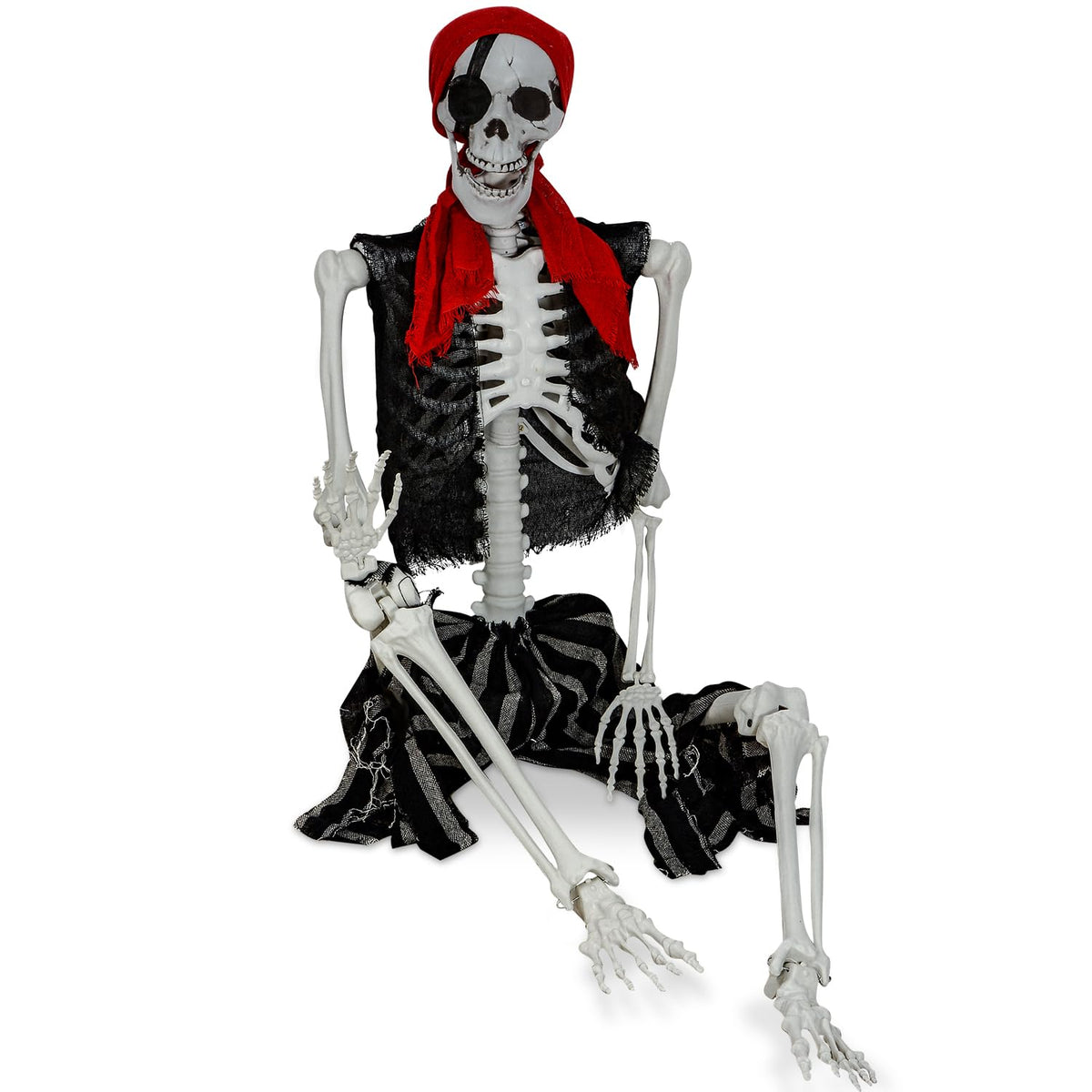 Life Size Pirate Skeleton with Movable Joints Z738