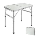 Folding Camping Table with Adjustable Legs J258883