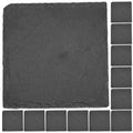 12 Pc Natural Stone Square Drink Coasters A471551