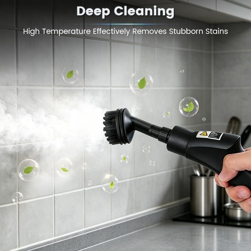 1.5L Handheld Steam Cleaner with 9pcs Accessories X482