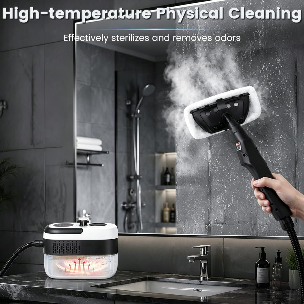 1.5L Handheld Steam Cleaner with 9pcs Accessories X482