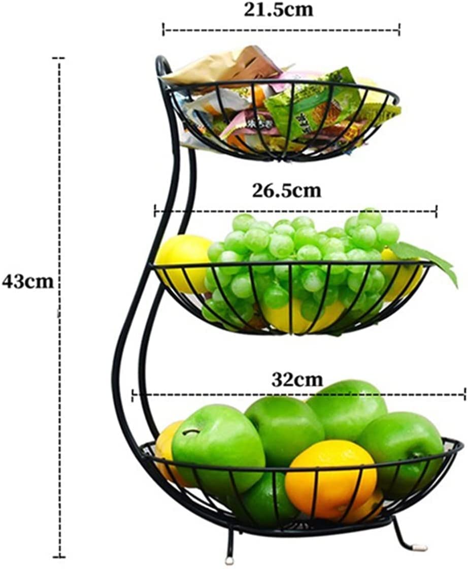 3 Tier Fruit Basket with Handle Q52507