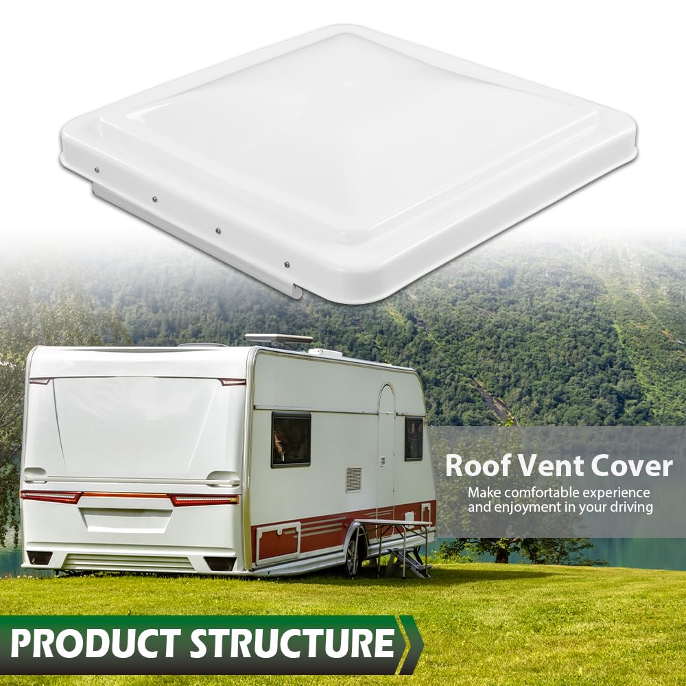White 14" x 14" Roof Vent Cover J357900