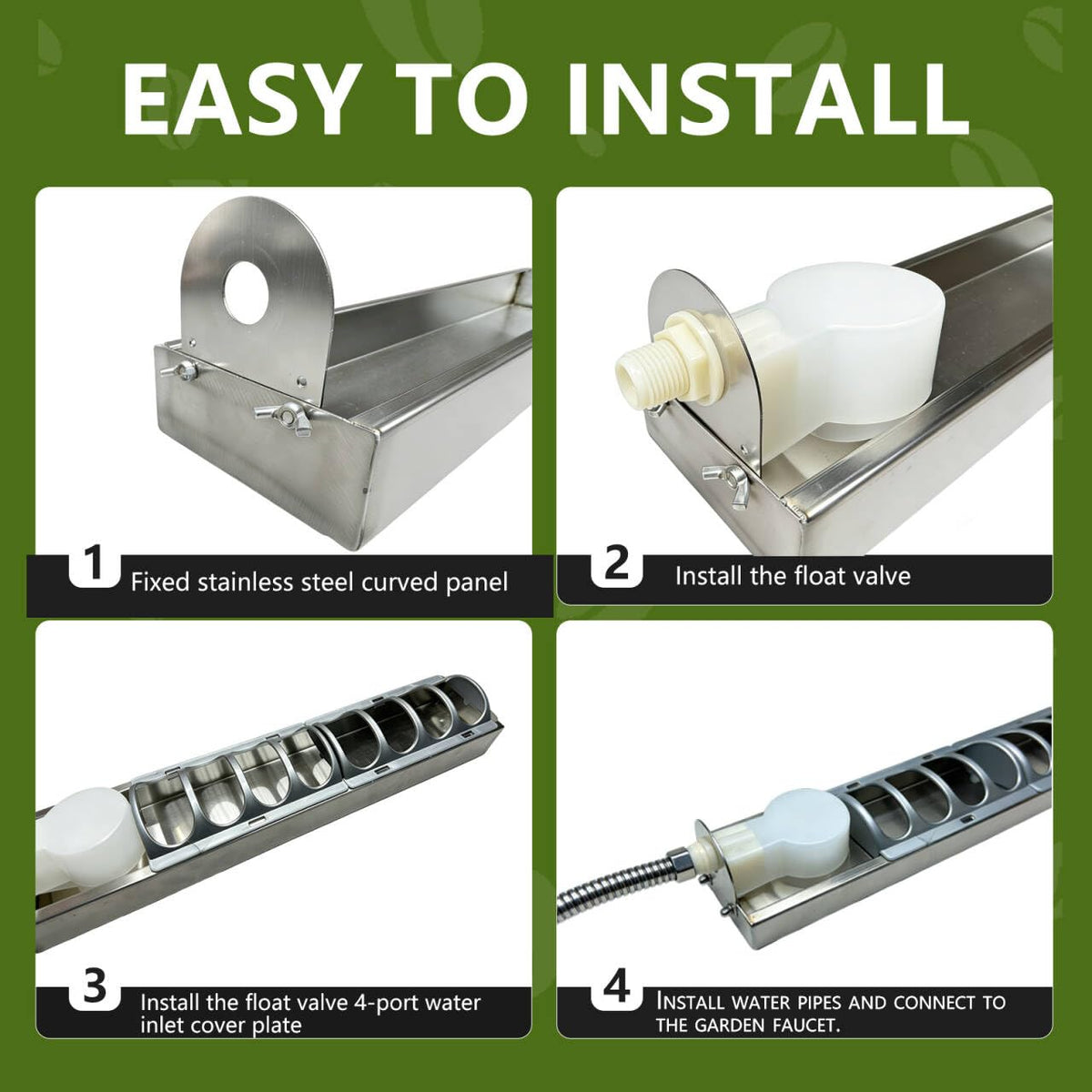 Automatic Stainless Steel Poultry Waterer M89031