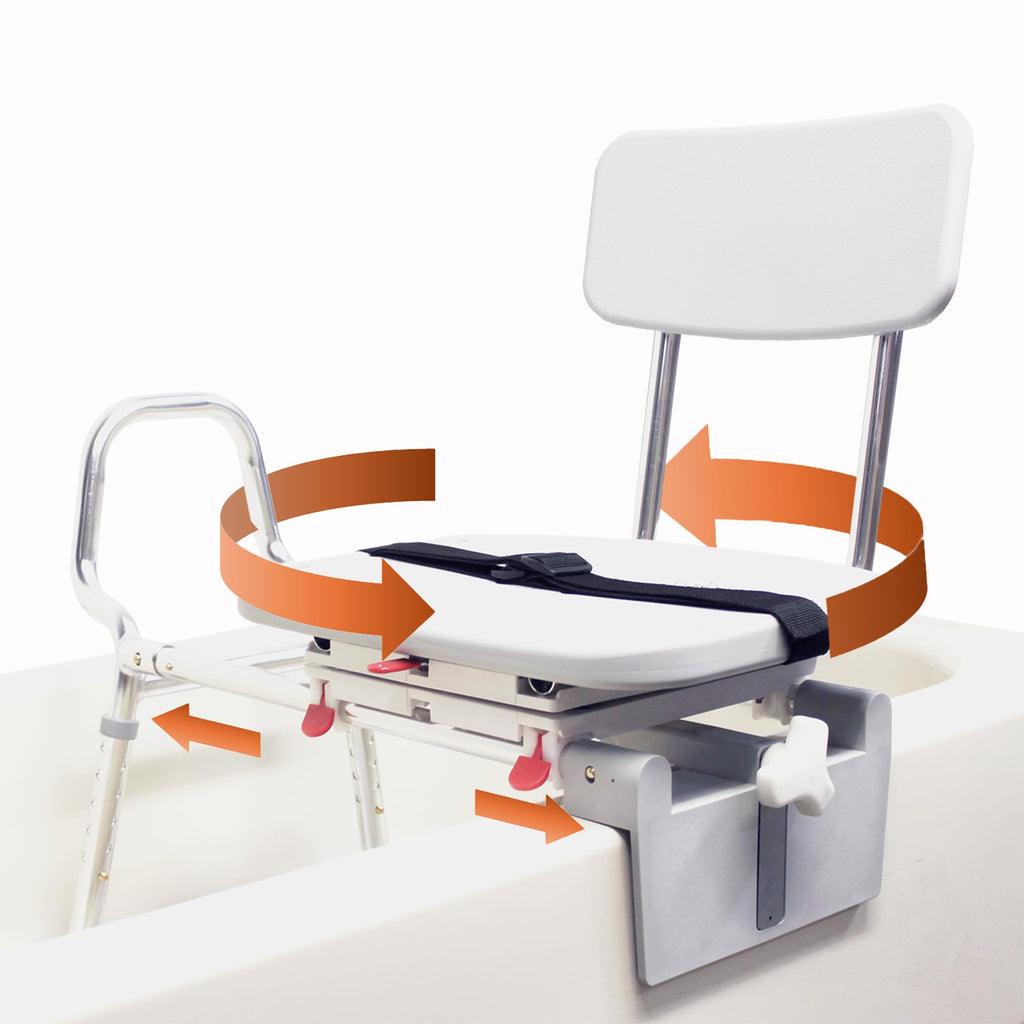 Sliding Tub Transfer Bench with Swivel Seat E3877