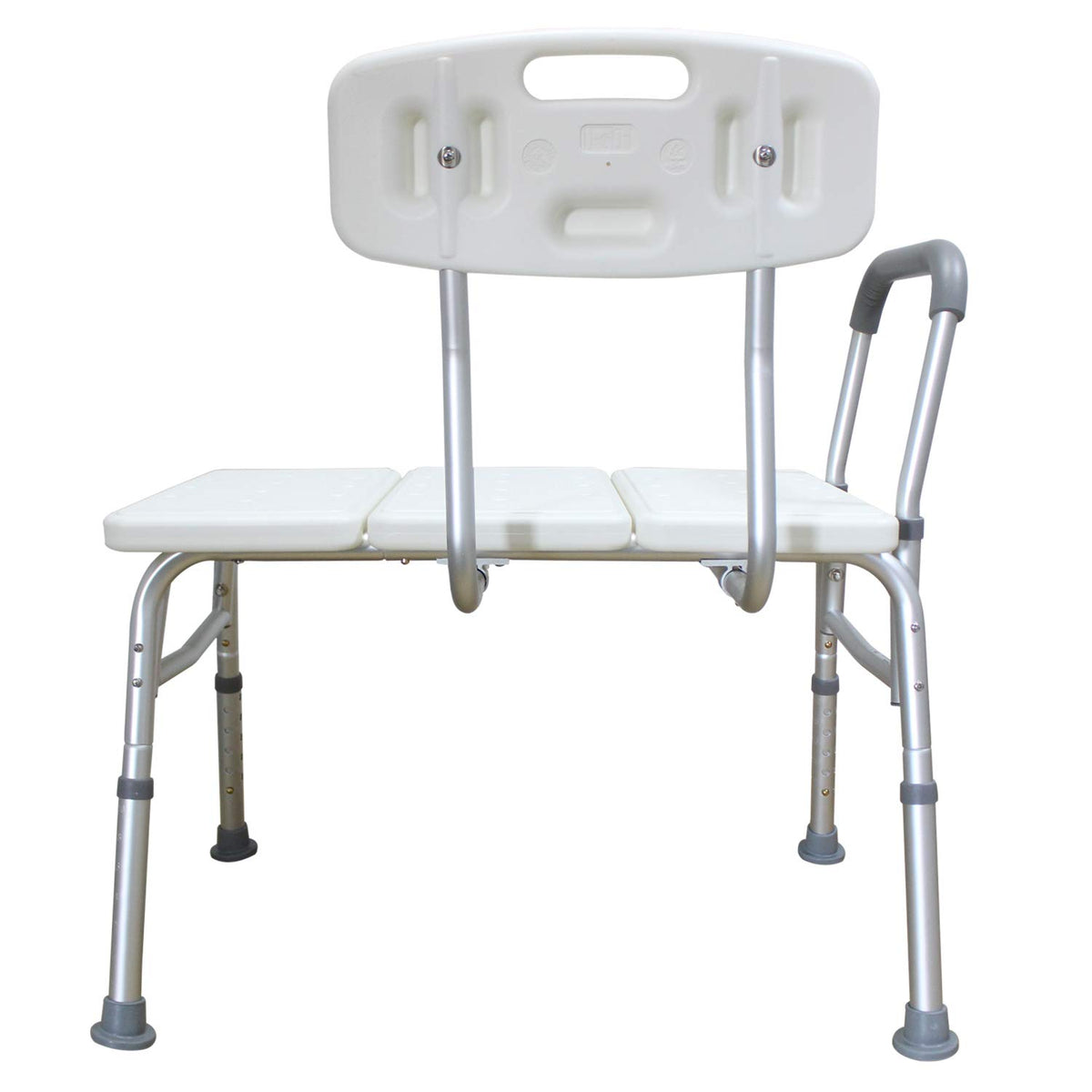 Adjustable Transfer Bench with Back & Arm H489