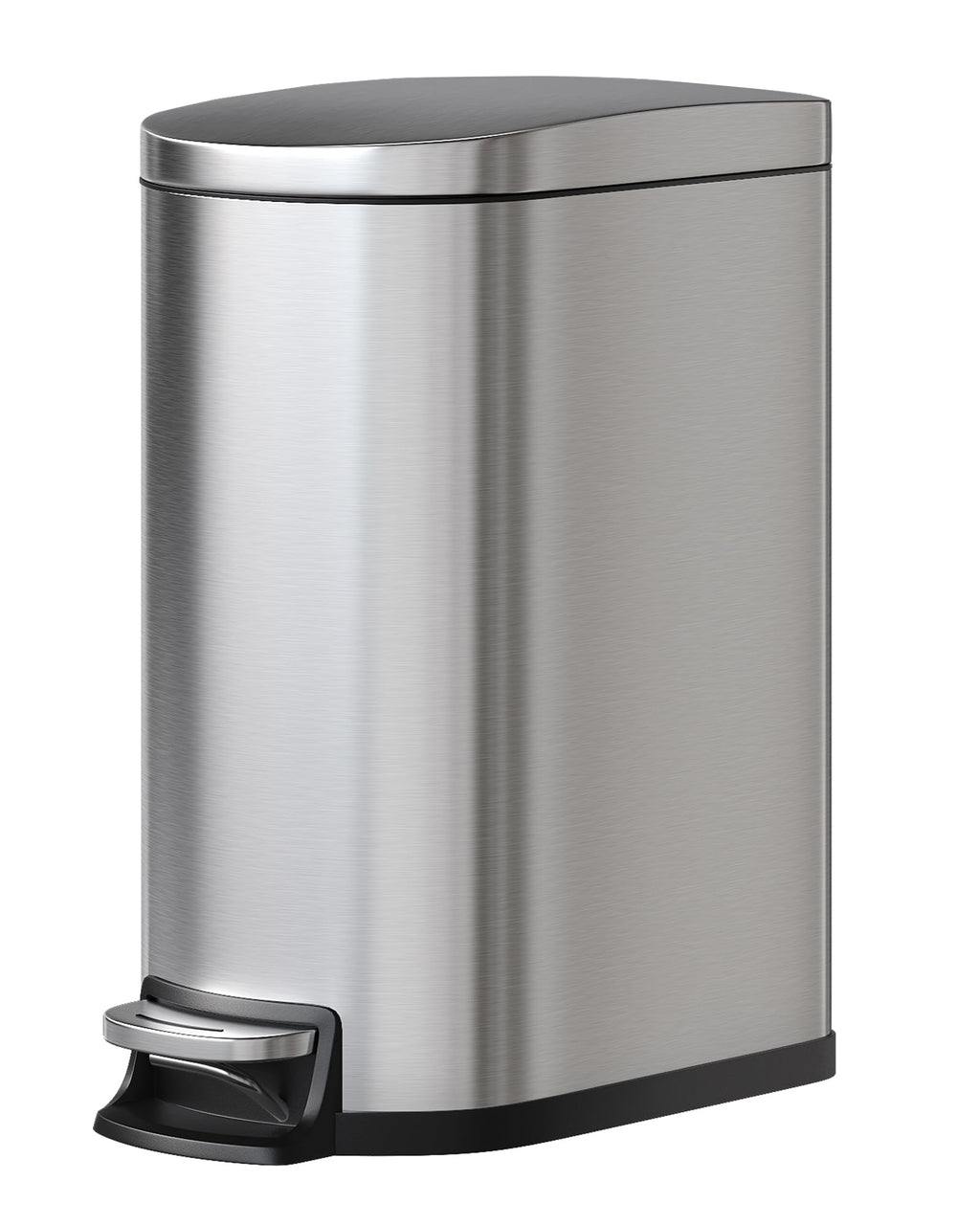 50 L Stainless Steel Kitchen Trash Can with Lid I157480