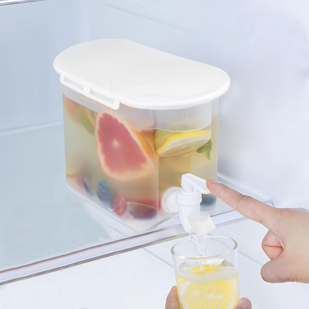 Cold Water Kettle with Faucet Large Capacity PP Water Pitcher J107281
