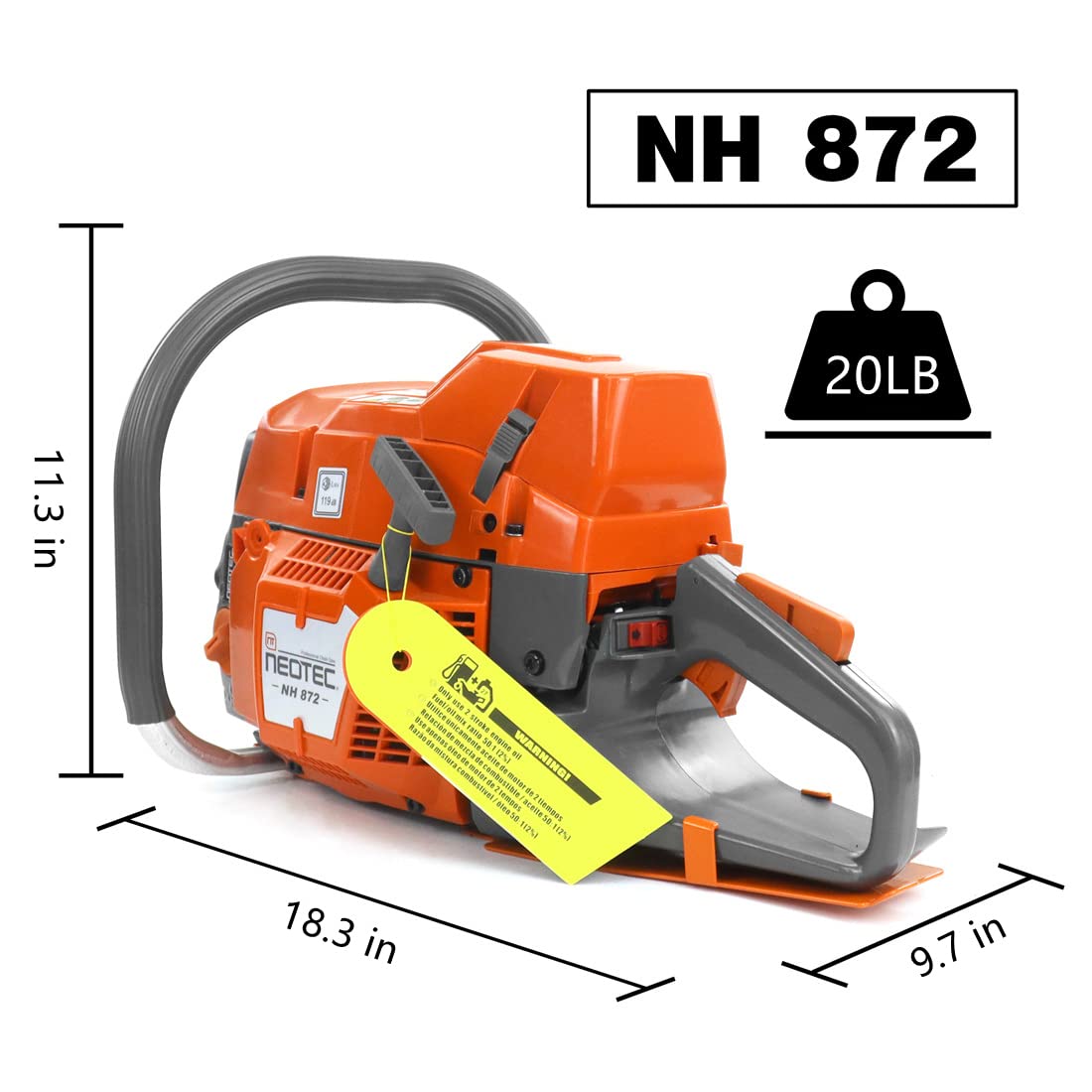 24 Inch 71cc Gas Powered Chainsaw B50453