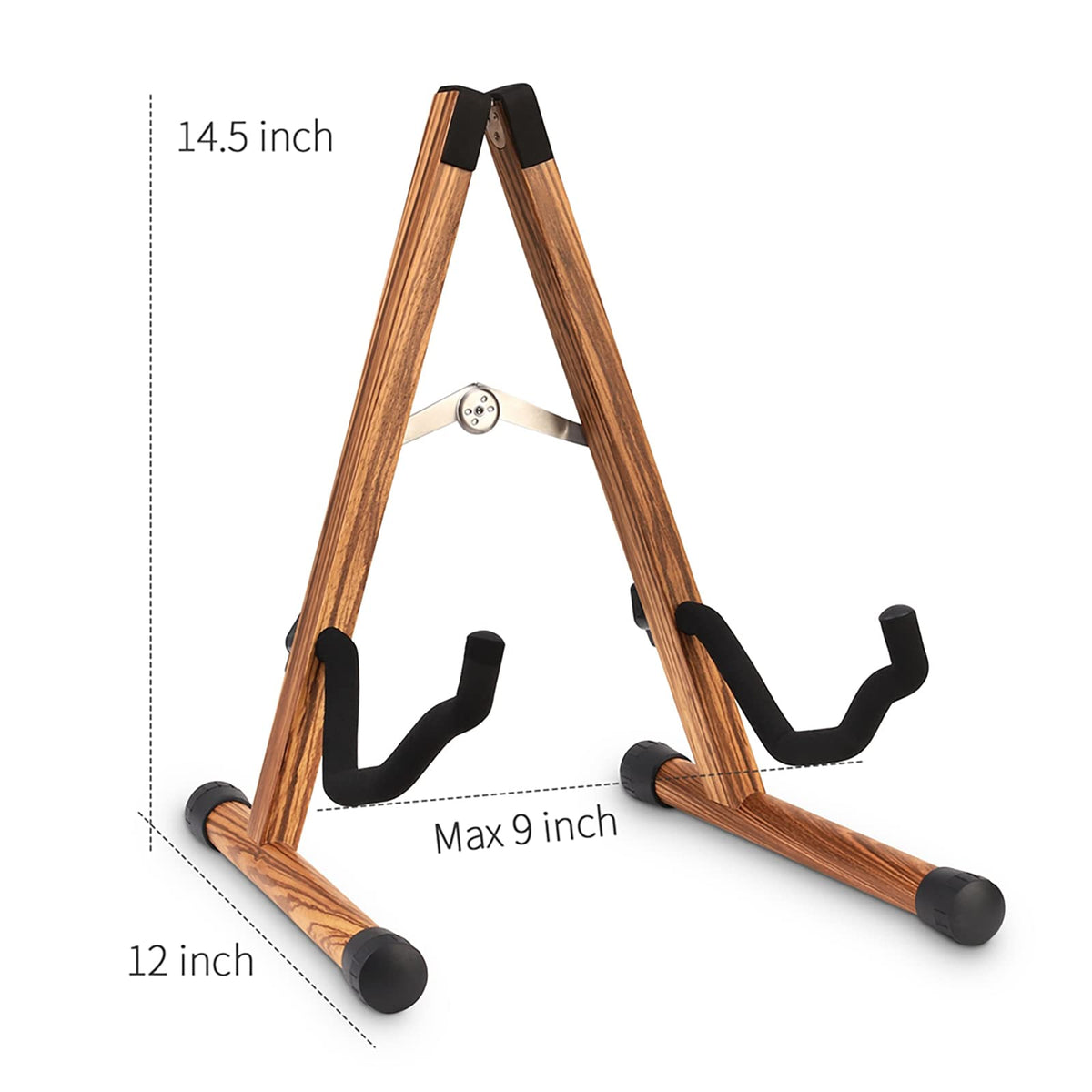 Folding Wood Acoustic Guitar Stand with Padding X63599