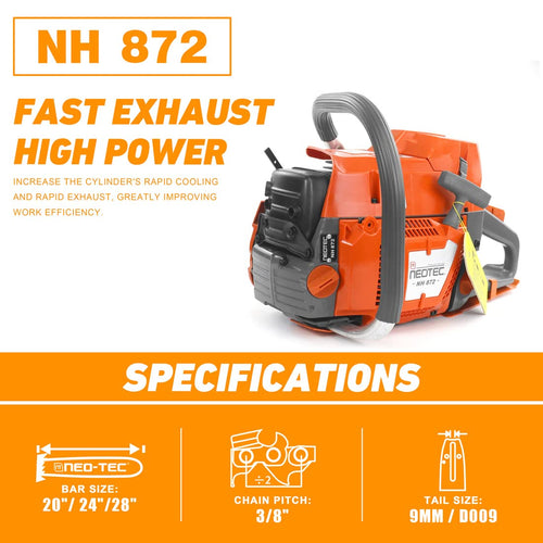 24 Inch 71cc Gas Powered Chainsaw B50453