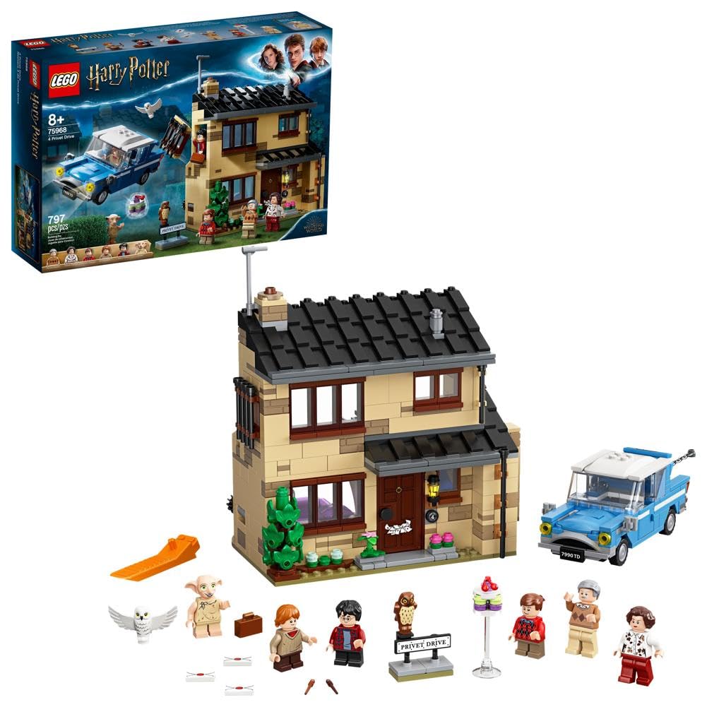 House and Flying Car Toy with Minifigures J6327