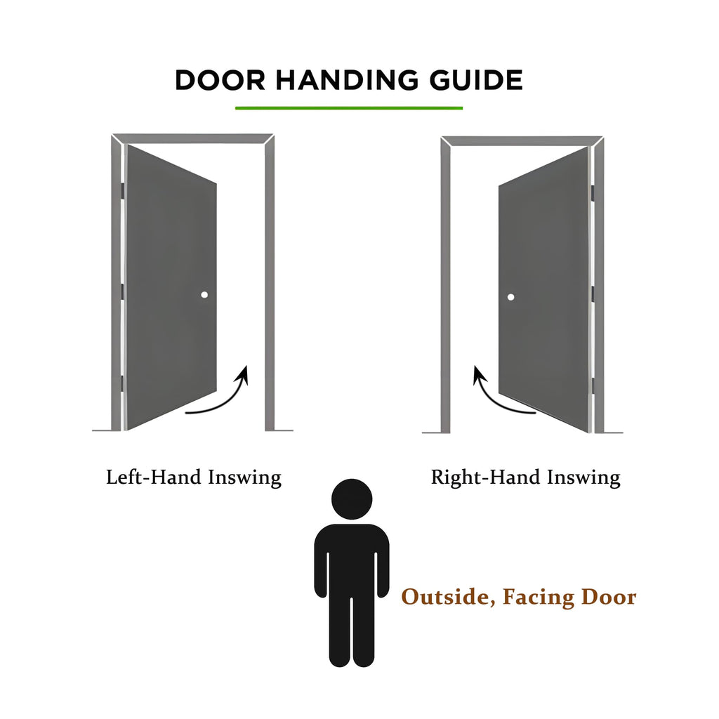 Fiberglass Exterior Front Door 36x80in Left-Hand Inswing Frosted Glass White Primed Q794