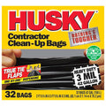 Black 42 Gal Contractor Trash Bags, 32-Count W83971