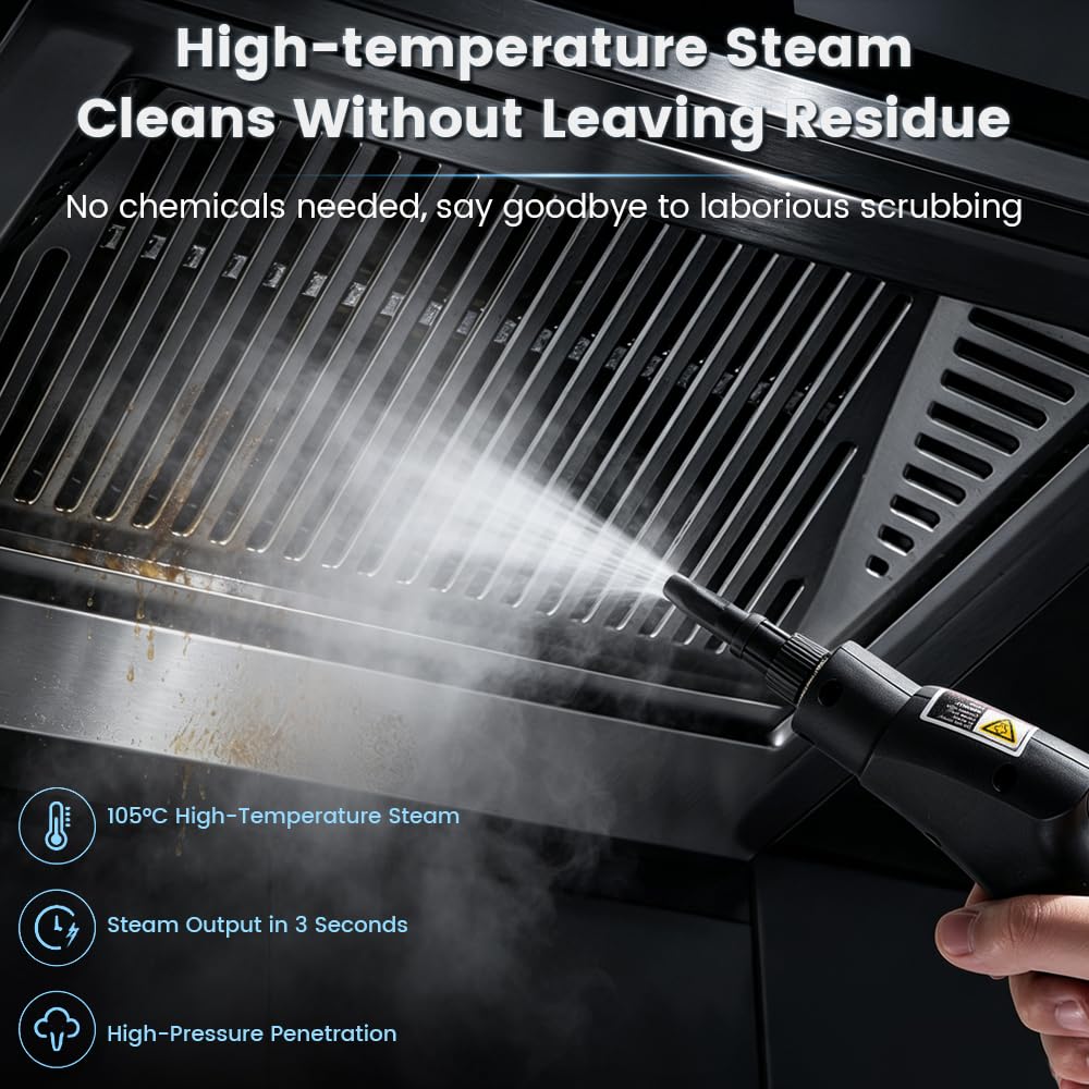 1.5L Handheld Steam Cleaner with 9pcs Accessories X482