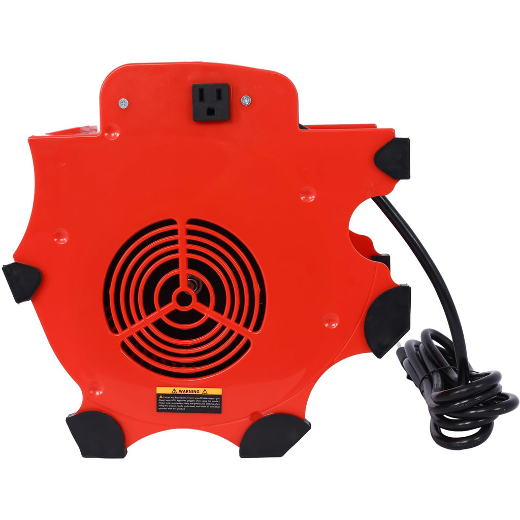Heavy-Duty Portable Air Mover with Handle Red K406