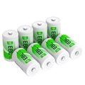8 Pack 10000mAh Ni-MH D Rechargeable Batteries G366220