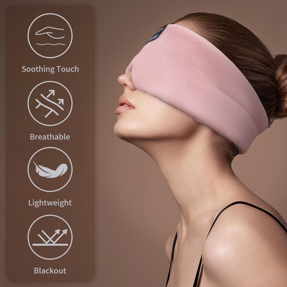 Silk Bluetooth Sleep Mask Headband Earphones B151