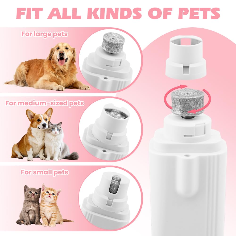 2 in 1 Cat Dog Nail Clippers & Grinder with LED Light Y826698