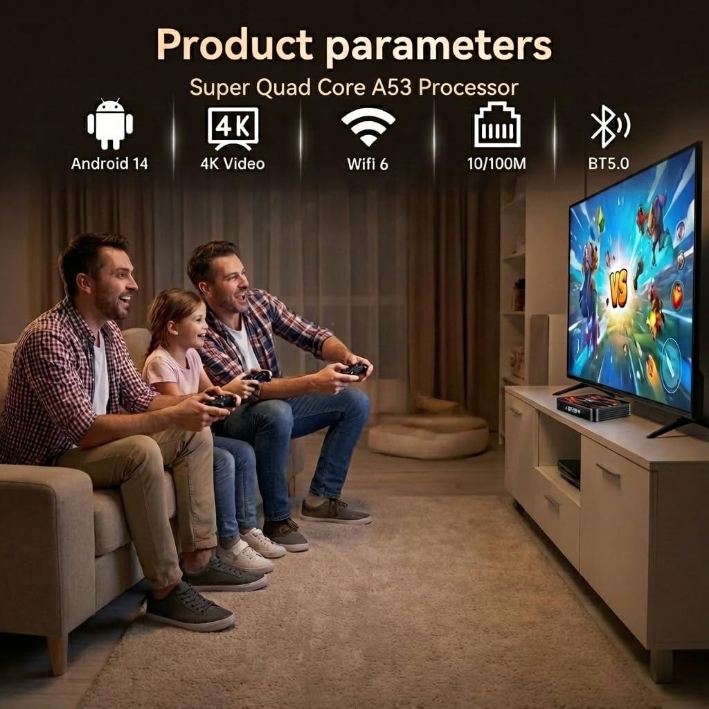 Android 14 TV Box 2GB/16GB E2811