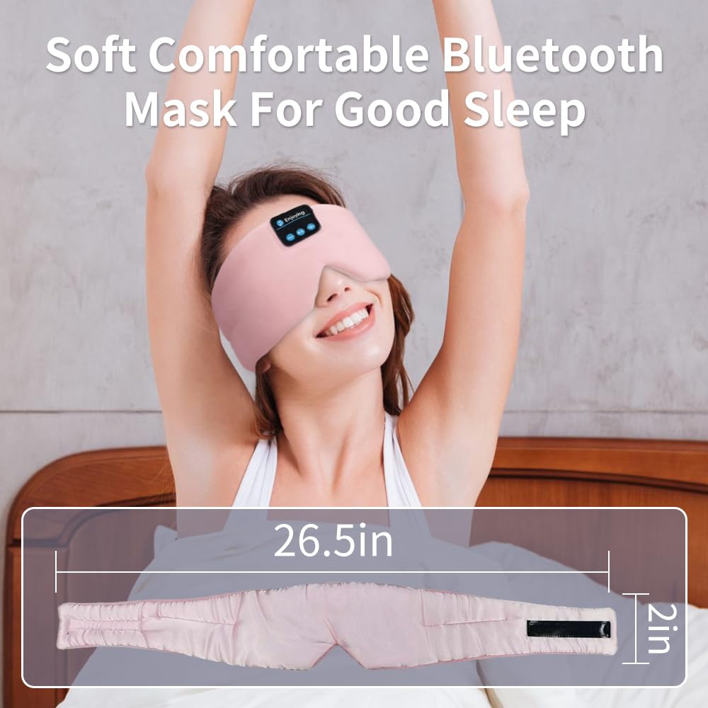 Silk Bluetooth Sleep Mask Headband Earphones B151