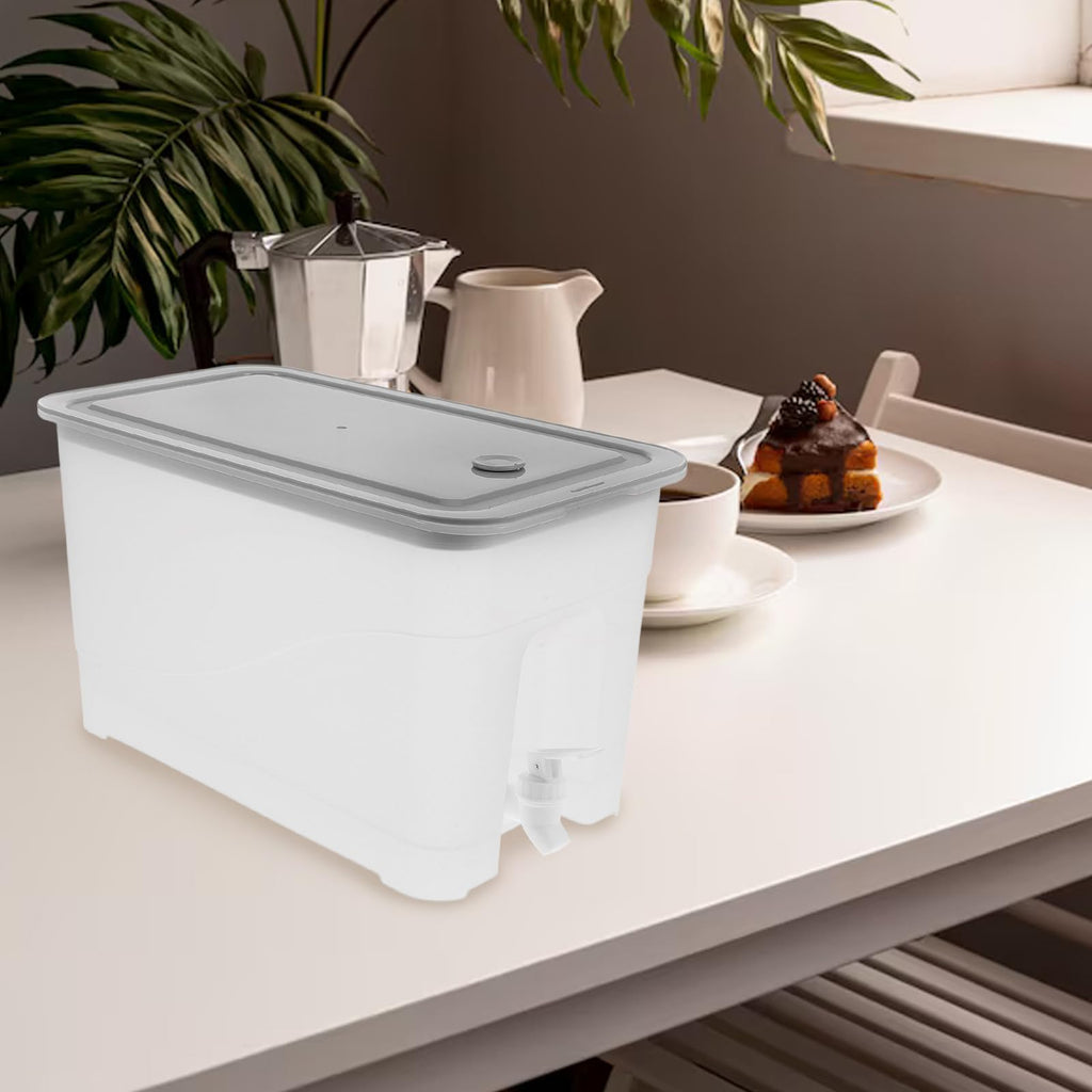 4L Cold Water Jug with Faucet Gray Plastic G852824