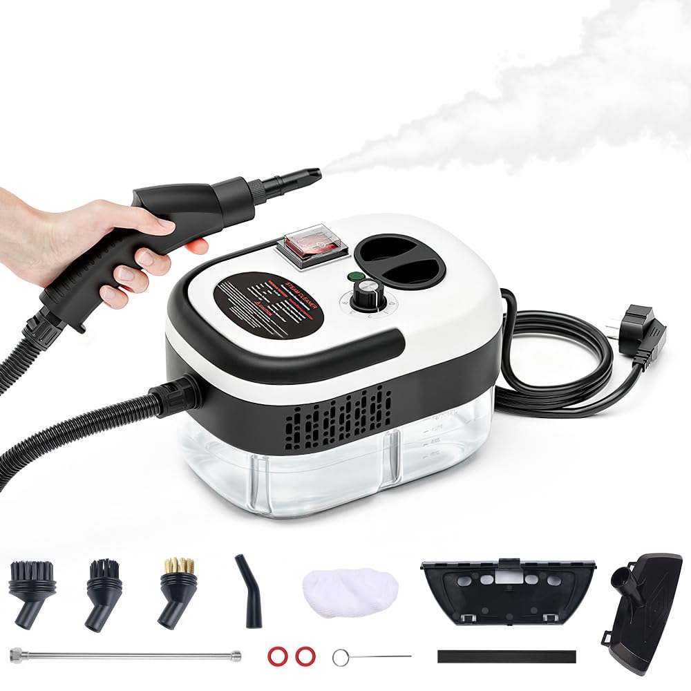 1.5L Handheld Steam Cleaner with 9pcs Accessories X482