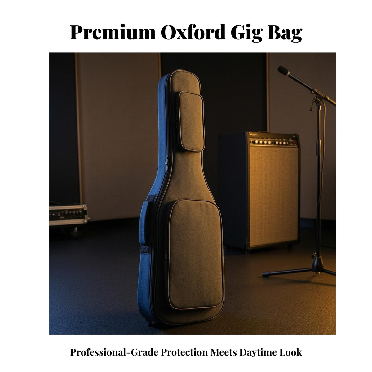 Electric Guitar Carrier Case with 15mm Padding Oxford Cloth Gig Bag O386