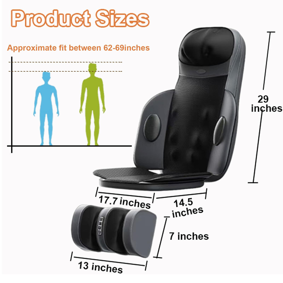 Shiatsu Back Massager with Heat H76863