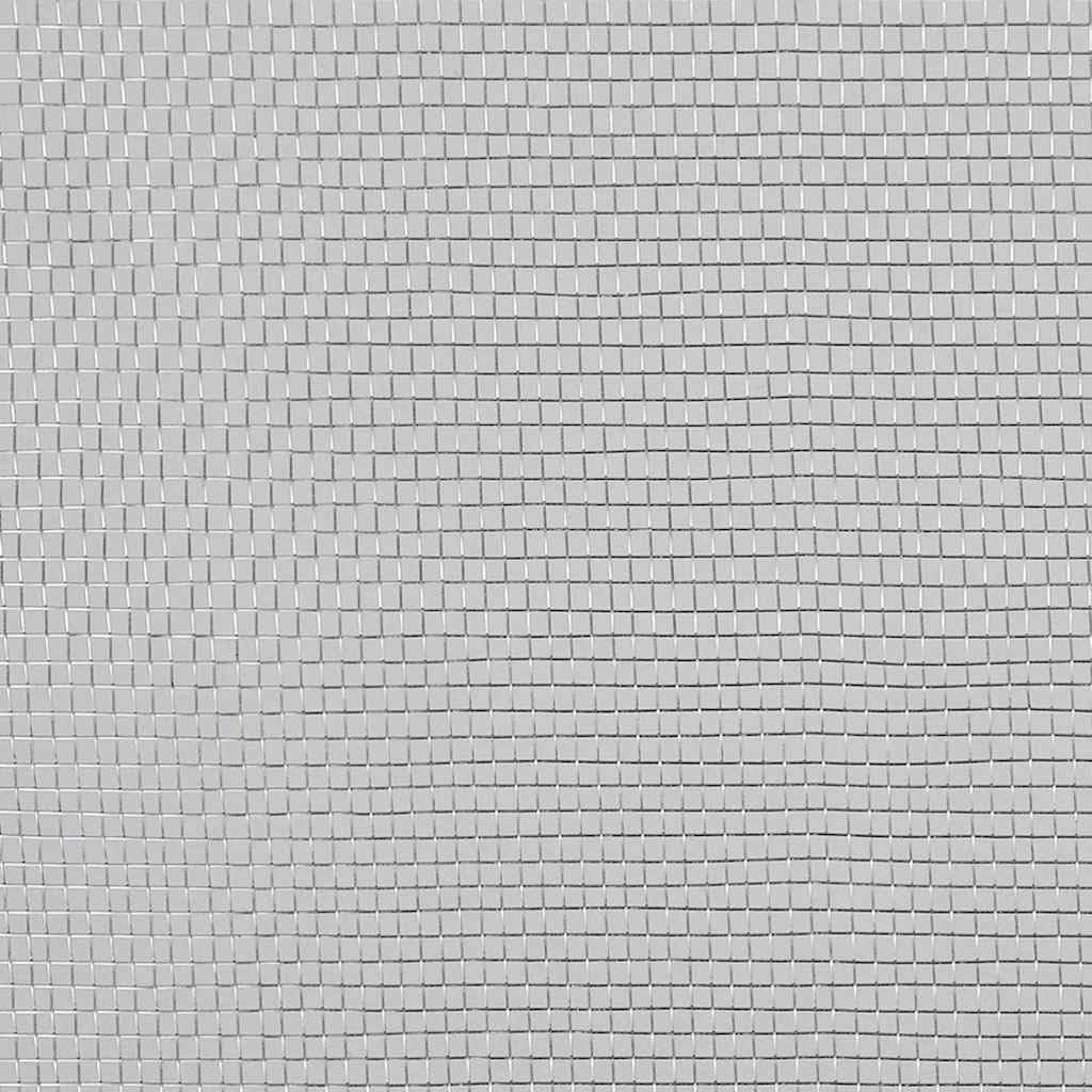 Aluminum Mesh Screen 39.4x196.9 Inches Silver P989