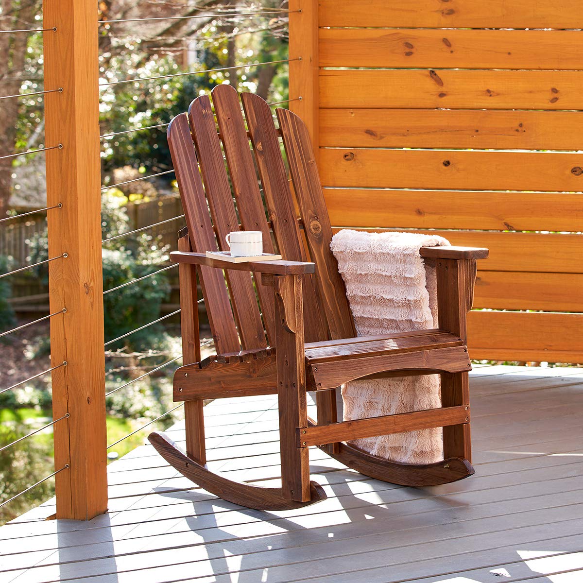 Oak Wood Rocking Chair L163
