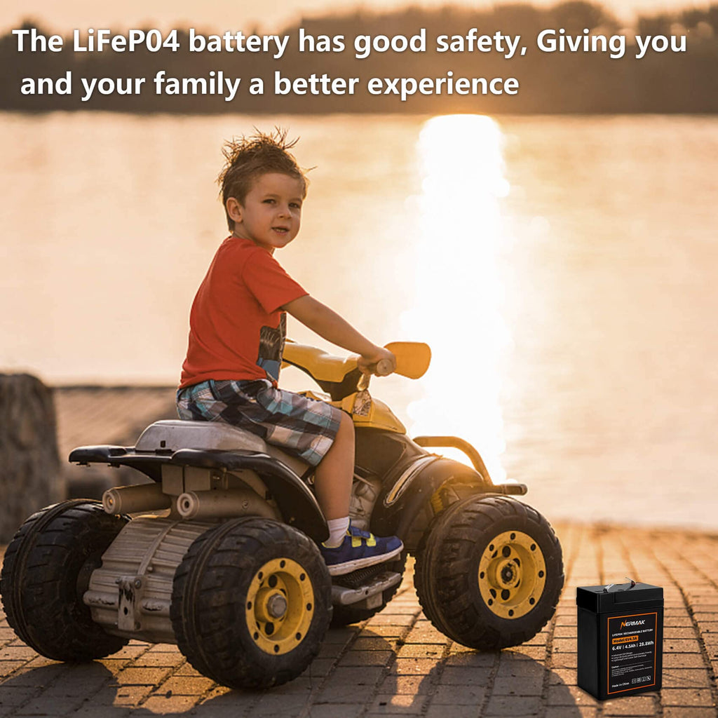 6V 4.5Ah LiFePO4 Battery 2 Pack V989