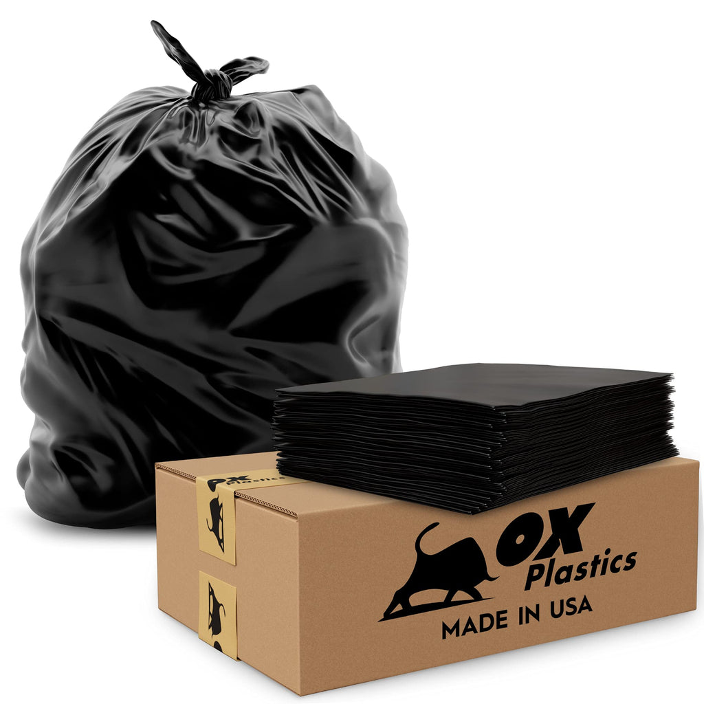 42 Gallon 1.5mil Black Trash Can Liners 100 Count J370449