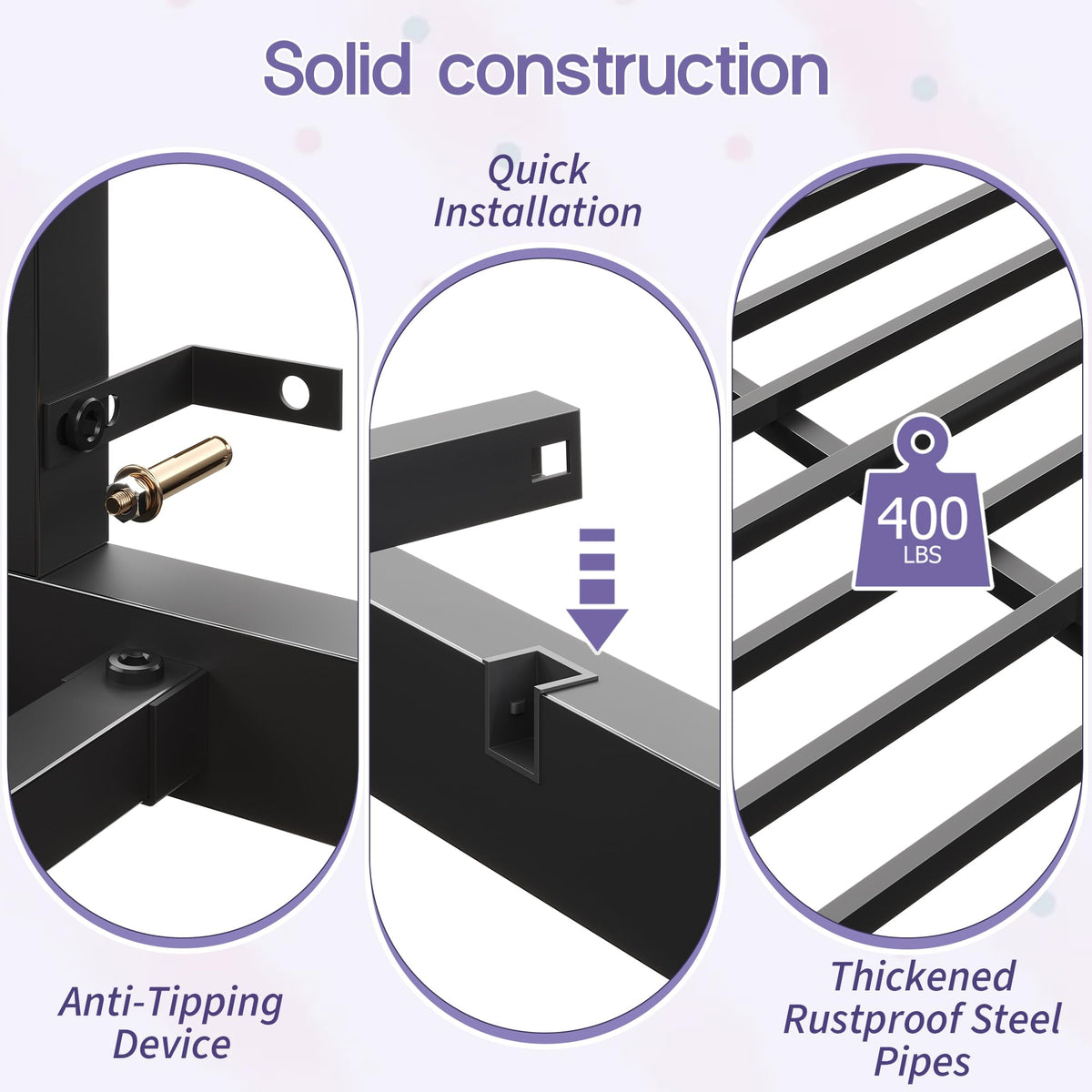 Twin Size Low Loft Bed with Storage I217809